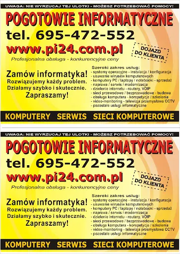 POGOTOWIE INFORMATYCZNE POGOTOWIE KOMPUTEROWE - TechNet